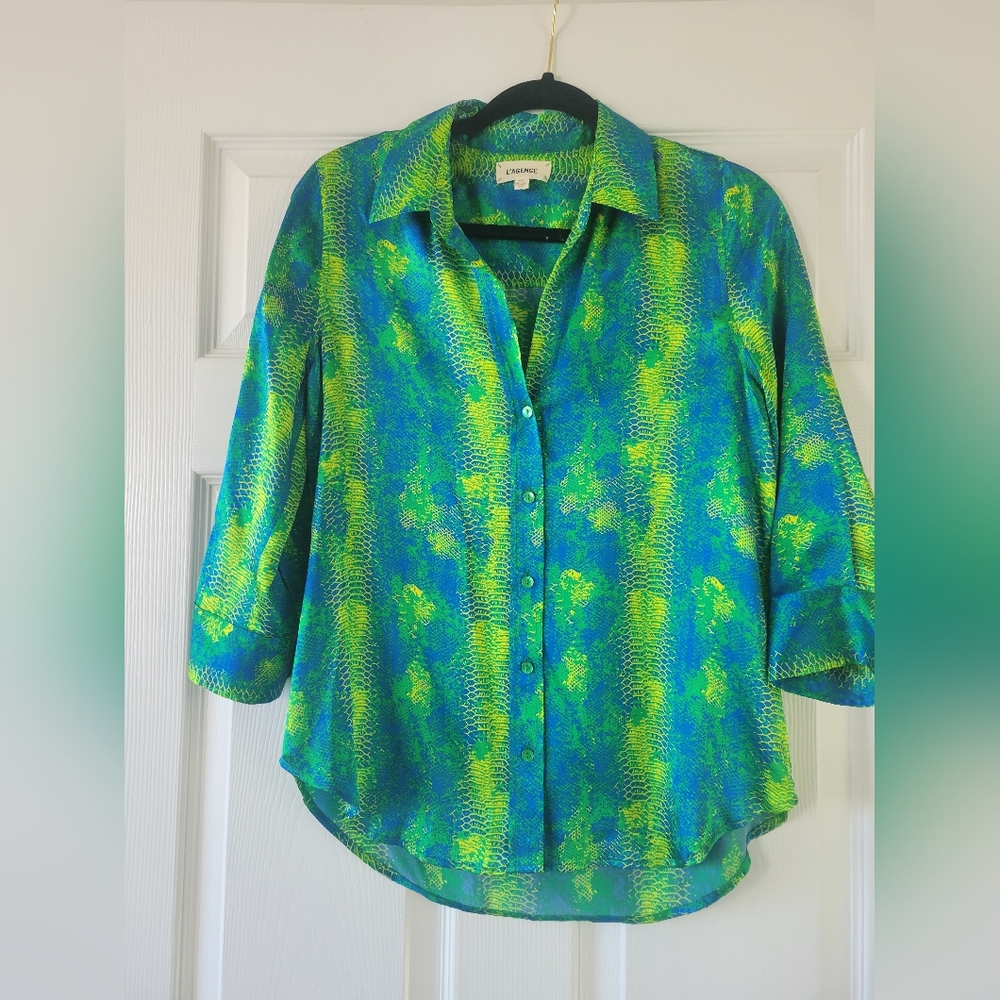 L'agence Silk Blouse Size XS